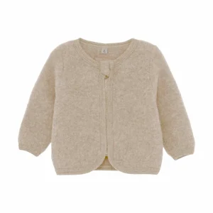 Huttelihut Boy  Jacket Wool Fleece (S) Camel Melange