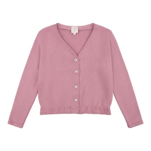 NAVY NATURAL Girls Jasmine knit lilas